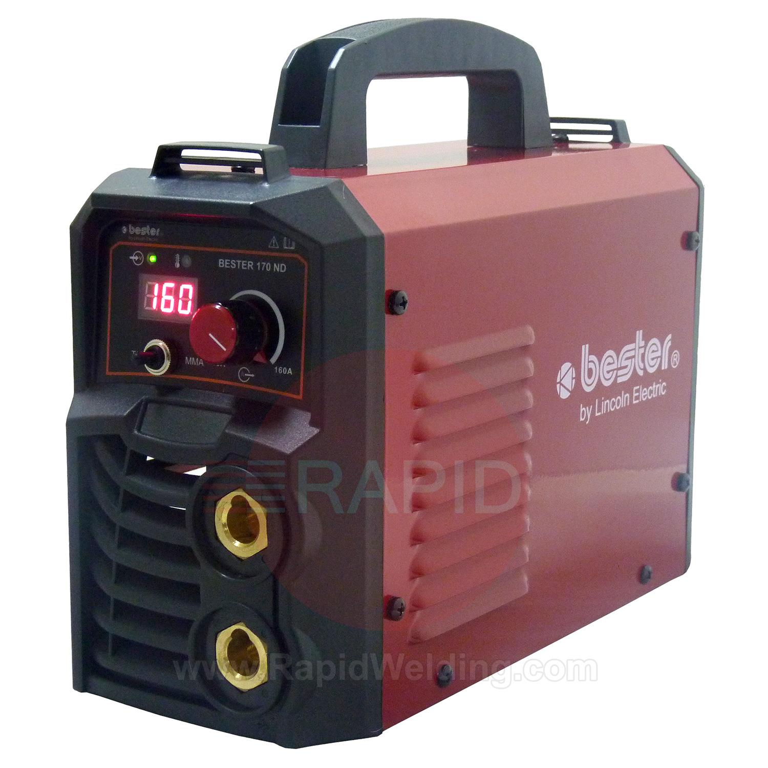 B18257-1-P  Lincoln Bester 170-ND MMA Inverter Arc Welder Suitcase Package - 230v, 1ph